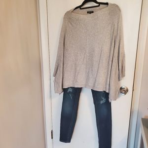 Bundle 3 Ponchos! Kenneth Cole Cape poncho Size xs/s Carmel, gray, and b…